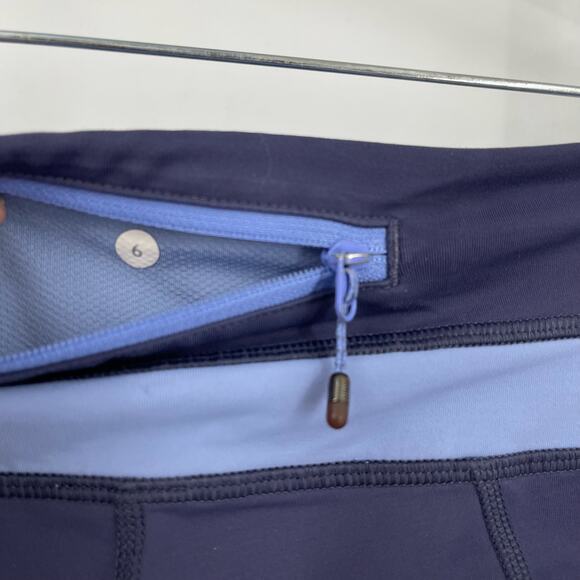 Lululemon Run Inspire Crop Blue Size 6 - Picture 4 of 6